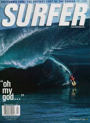 surfer magazine cover with laird hamilton quote surfing the heaviest wave ever
